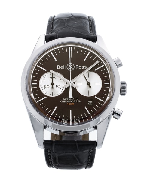 Bell and Ross Vintage 126 BRG126-BRN-ST/SCR